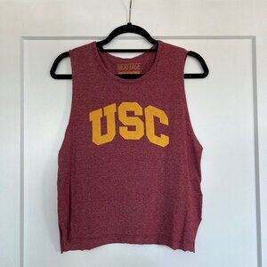 USC - University of Southern California; red muscle tank - medium